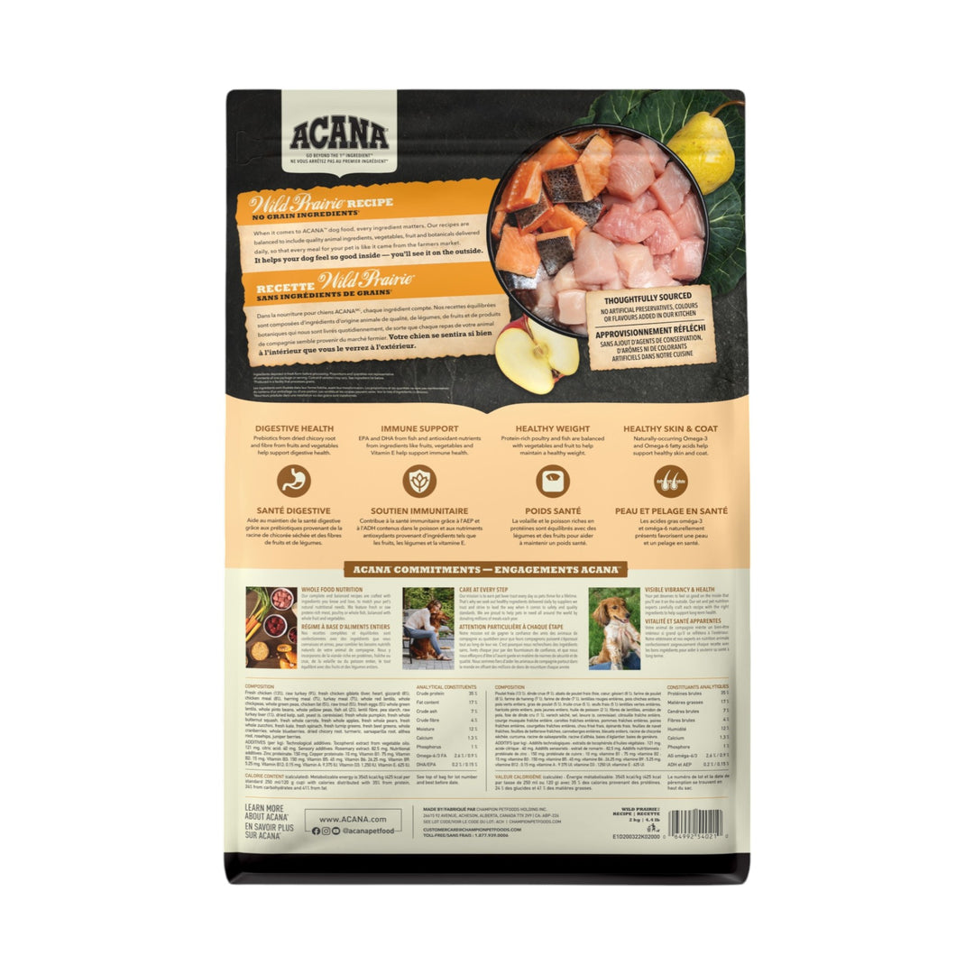 Acana Dog Highest Protein Wild Prairie Recipe (2kg)