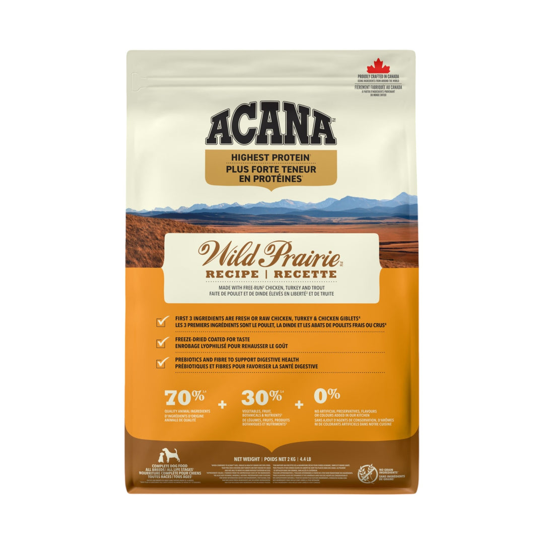 Acana Dog Highest Protein Wild Prairie Recipe (2kg)