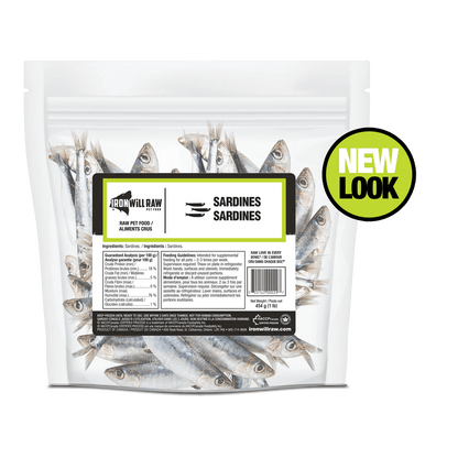 IRON WILL RAW SARDINES 1LB - Tail Blazers Etobicoke