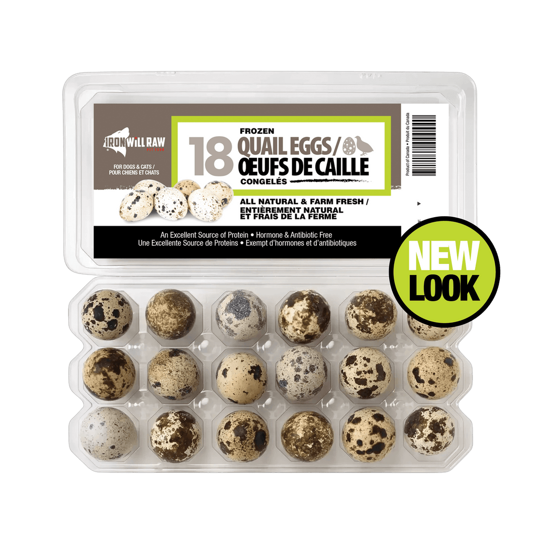 Iron Will Raw Frozen Quail Eggs (18 Pack)