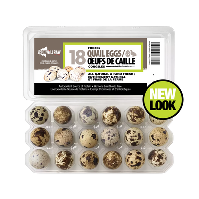 IRON WILL RAW FROZEN QUAIL EGGS 18CT