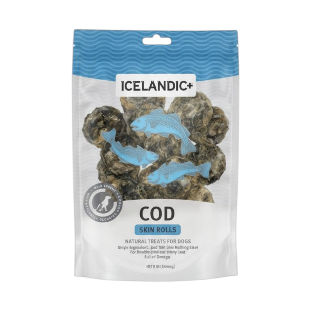 Icelandic+ Air-Dried Cod Skin Rolls (2.5oz)