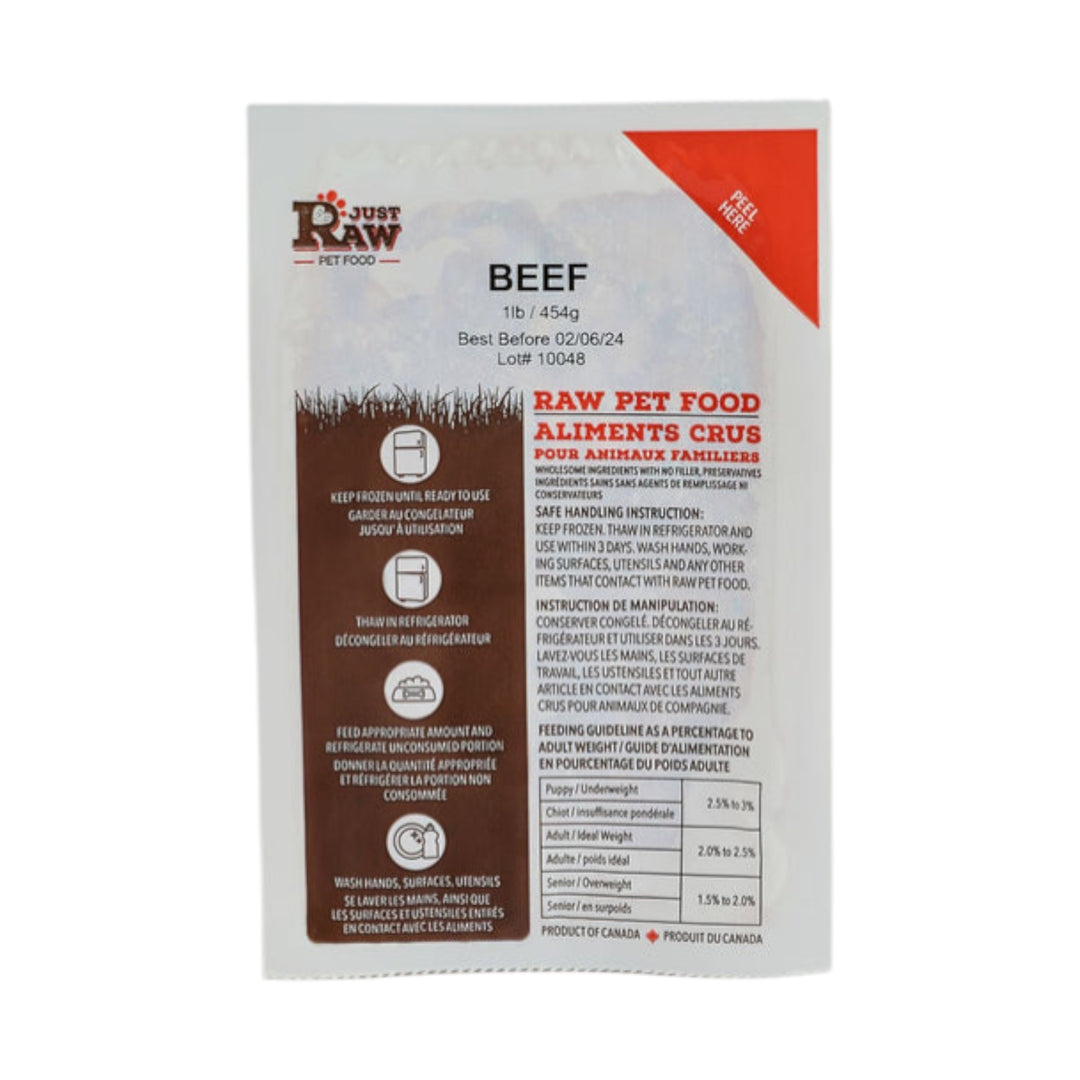 Just Raw Beef Classic Trial Pack (1/2lb)