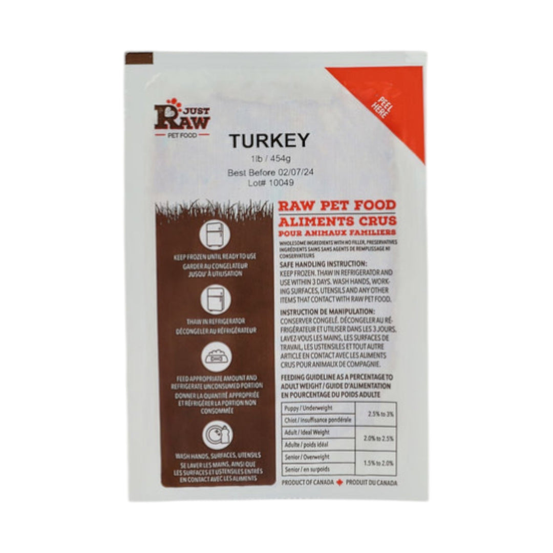 Just Raw Turkey Classic Trial Pack (1/2lb)
