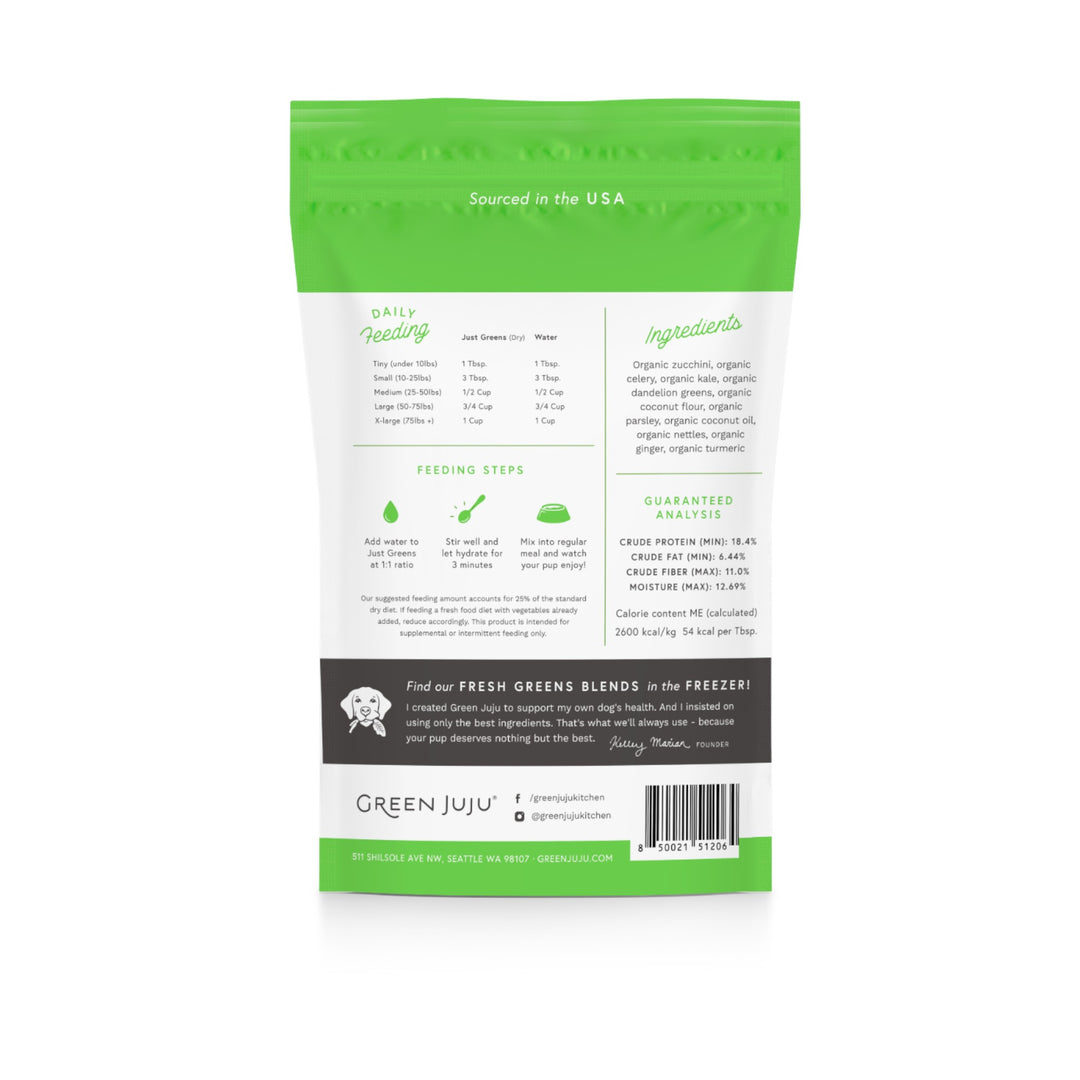 Green Juju Freeze-Dried Just Greens Blend (1.75oz)