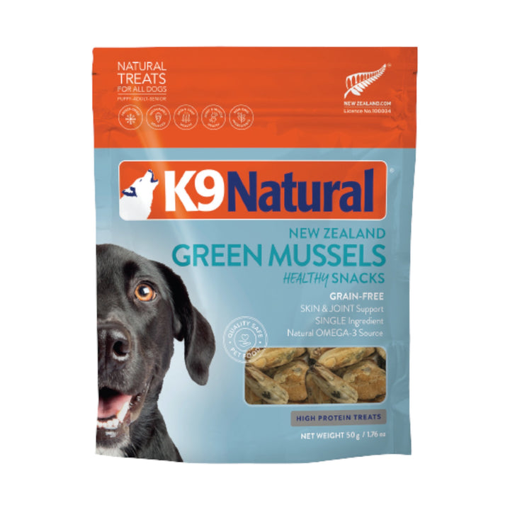 K9 Natural Freeze-Dried Green Lipped Mussel Treats (50g)