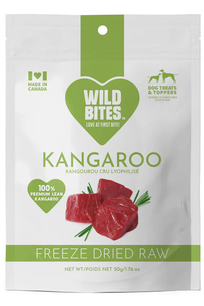 Wild Bites Freeze-Dried Kangaroo (50g) - Tail Blazers Etobicoke