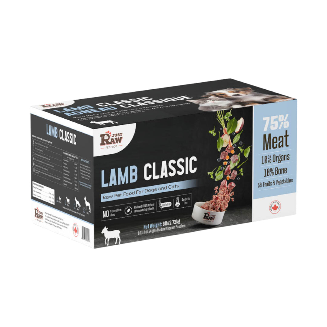 Just Raw Lamb Classic (6lb)