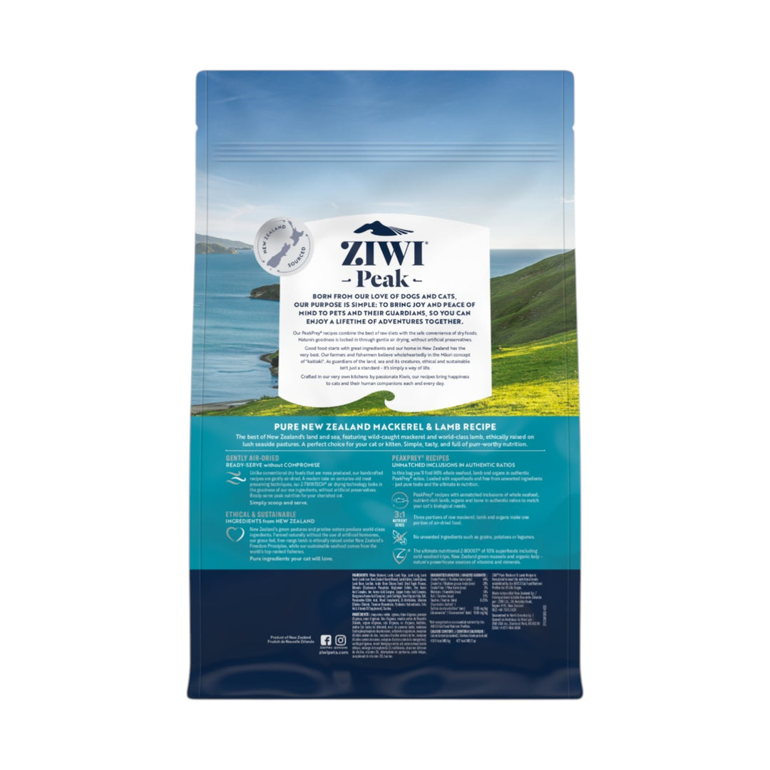 Ziwi Ziwipeak Cat Air-Dried Mackerel/Lamb (1kg)