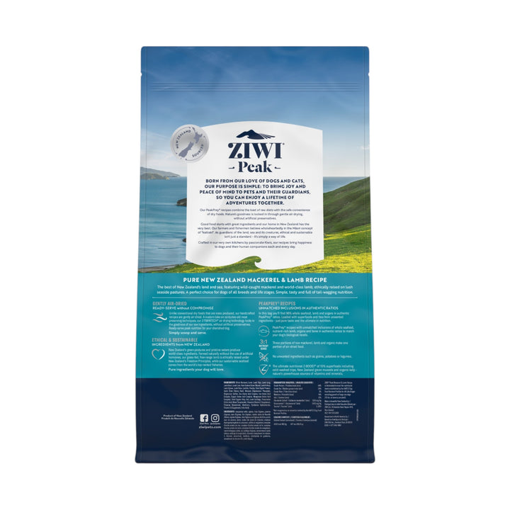 Ziwi Ziwipeak Dog Air-Dried Mackerel &amp; Lamb (2.5kg)