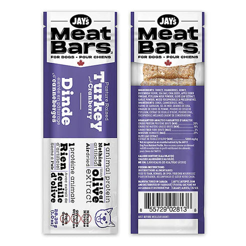 Jays Meat Bars Turkey & Cranberry 28.35