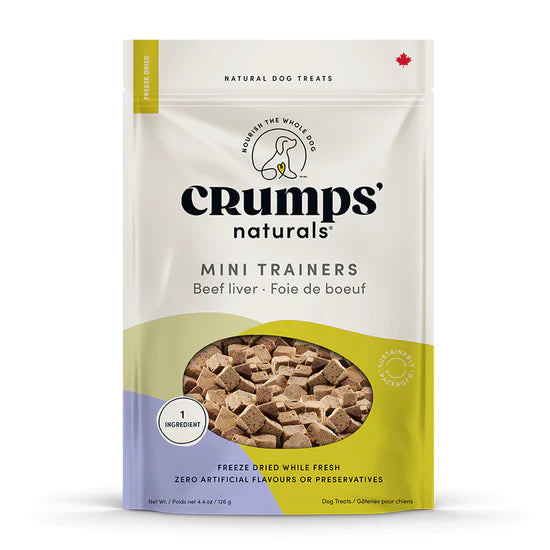 CRUMPS MINI TRAINER FD BEEF LIVER 126G - Tail Blazers Etobicoke