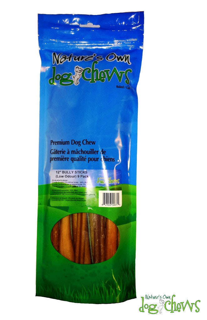 NATURE'S OWN BULLY STICK 12" (9 STICKS) - Tail Blazers Etobicoke