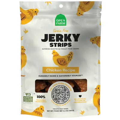 OPEN FARM JERKY STRIPS CHICKEN 5.6OZ - Tail Blazers Etobicoke