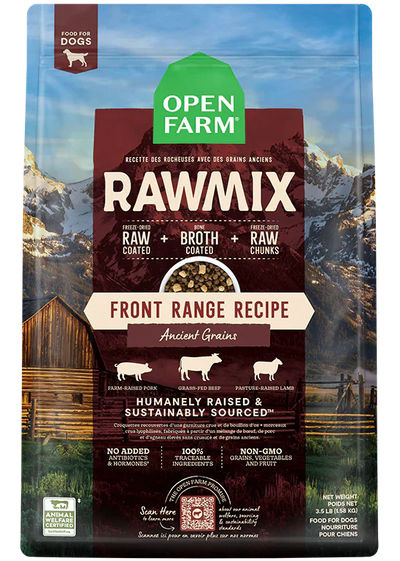 OPEN FARM RAWMIX FR RANGE AG DOG 3.5LB - Tail Blazers Etobicoke