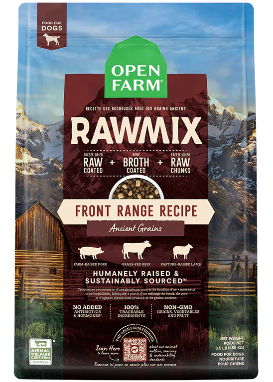 OPEN FARM RAWMIX FR RANGE AG DOG 20LB - Tail Blazers Etobicoke