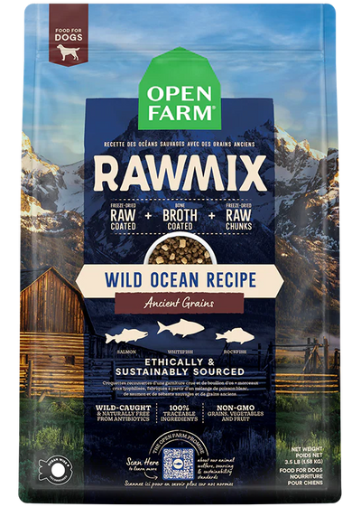 OPEN FARM RAWMIX WD OCEAN AG DOG 20LB - Tail Blazers Etobicoke