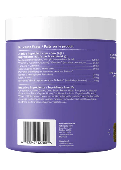 OPEN FARM HIP/JOINT CHEWS 90CT - Tail Blazers Etobicoke
