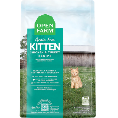 OPEN FARM CHIC/TURK GF KITTEN DRY 2LB - Tail Blazers Etobicoke