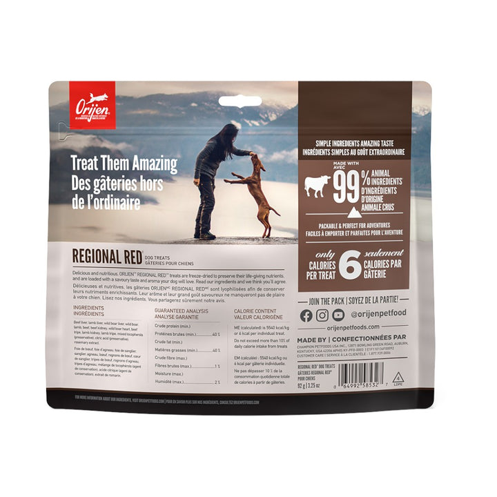 Orijen Freeze Dried Regional Red Dog Treat (92g)