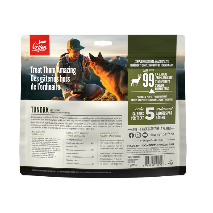 Orijen Freeze Dried Tundra Dog Treat (92g)