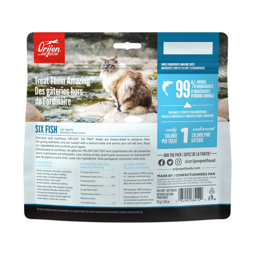 Orijen Freeze Dried 6 Fish Cat Treat (35g)