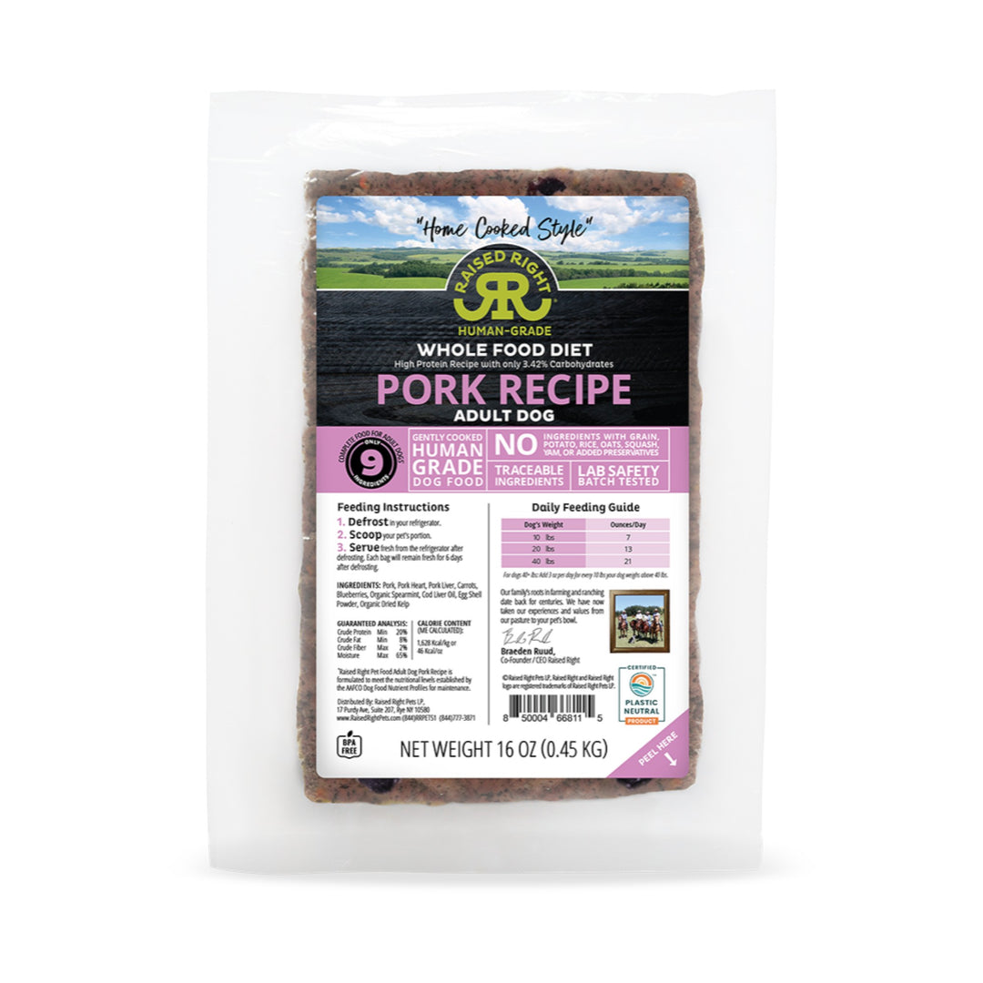 Raised Right Pork Dog (1lb)