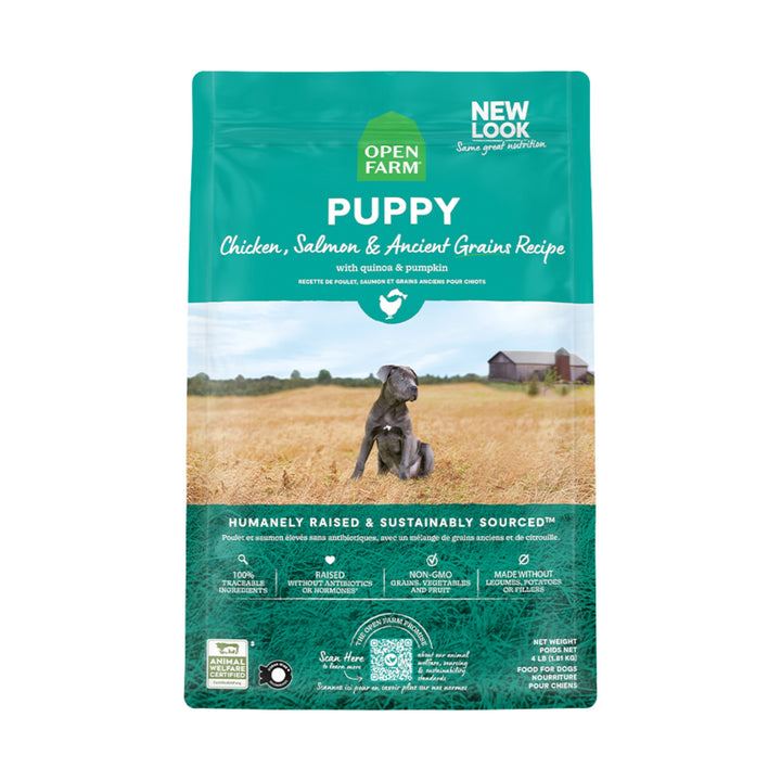 Open Farm Chicken &amp; Salmon Ancient Grains Puppy (4lb)