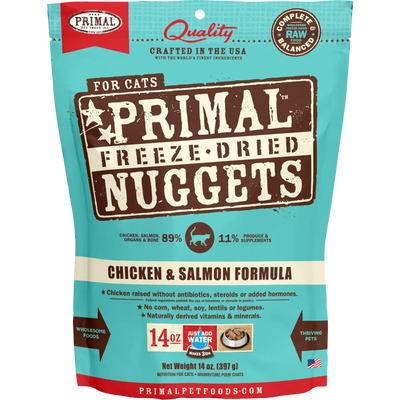 PRIMAL FREEZE DRIED CHICKEN/SAL CAT 14OZ - Tail Blazers Etobicoke