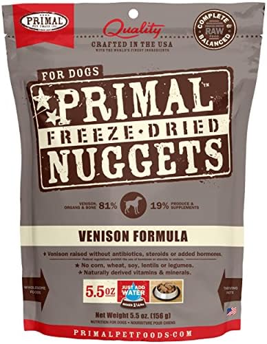 PRIMAL FREEZE DRIED VENISON DOG 5.5OZ - Tail Blazers Etobicoke