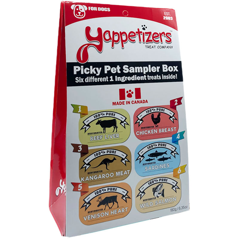 Yappetizers Picky Pet Pet Treat Sampler Box (180g) - Tail Blazers Etobicoke