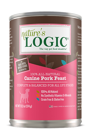 Nature's Logic Pork Dog Can (13.2 oz) - Tail Blazers Etobicoke