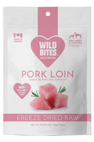 Wild Bites Freeze-Dried Pork Loin (50g) - Tail Blazers Etobicoke