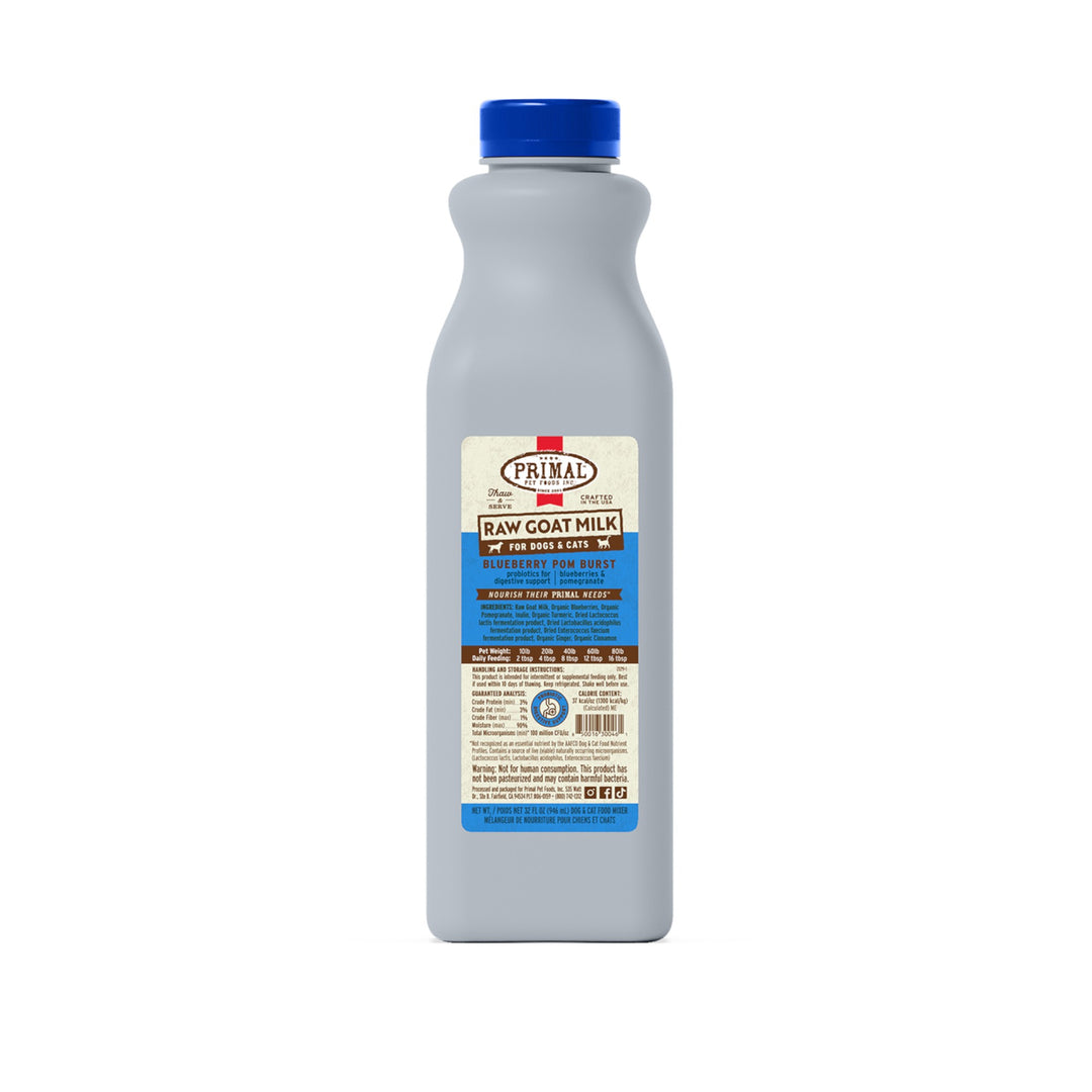 Primal Raw Frozen Goat Milk Blueberry (32oz)