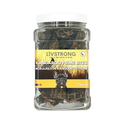 LIVSTRONG KANGAROO PRIME MEAT TREAT 270G - Tail Blazers Etobicoke