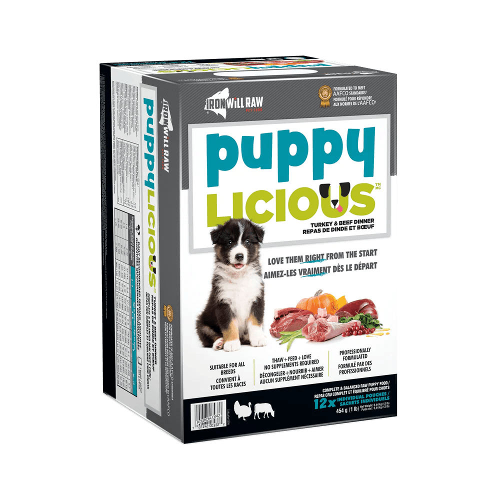 IRON WILL RAW PUPPY TURK/BEEF 12LB - Tail Blazers Etobicoke