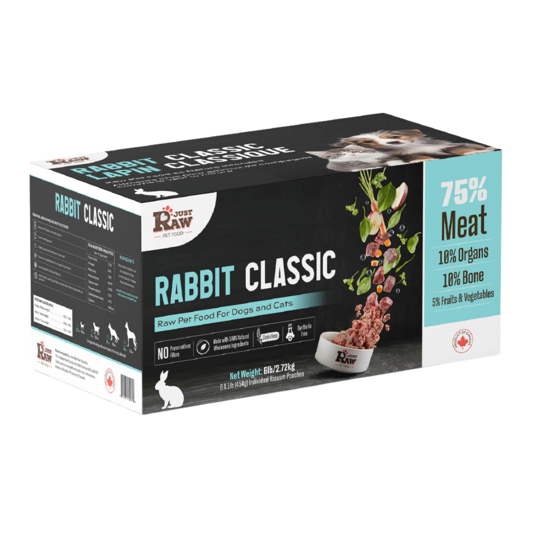 Just Raw Rabbit (6lb)