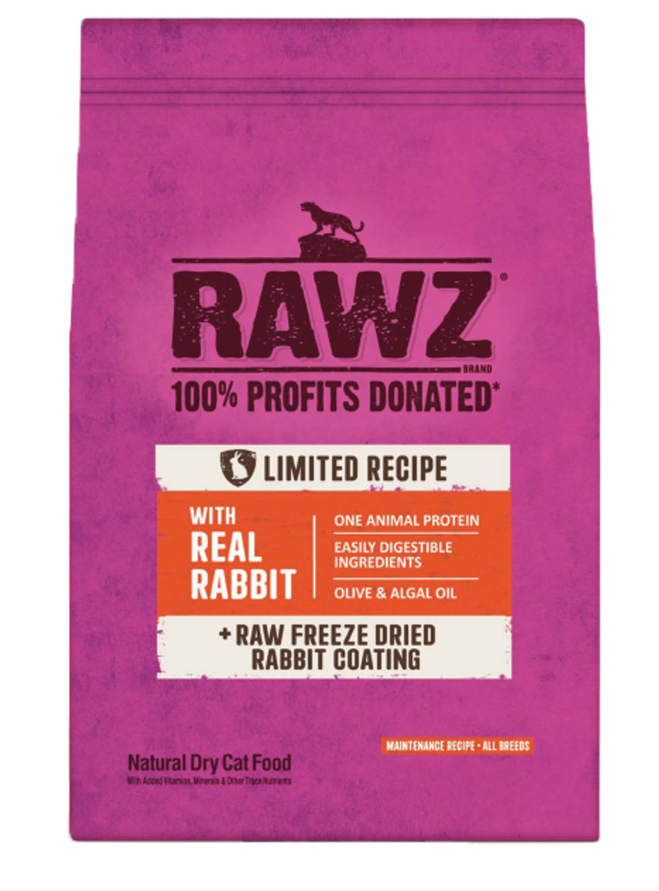 Rawz Limited Ingredient Rabbit Cat Kibble (3.5lb)