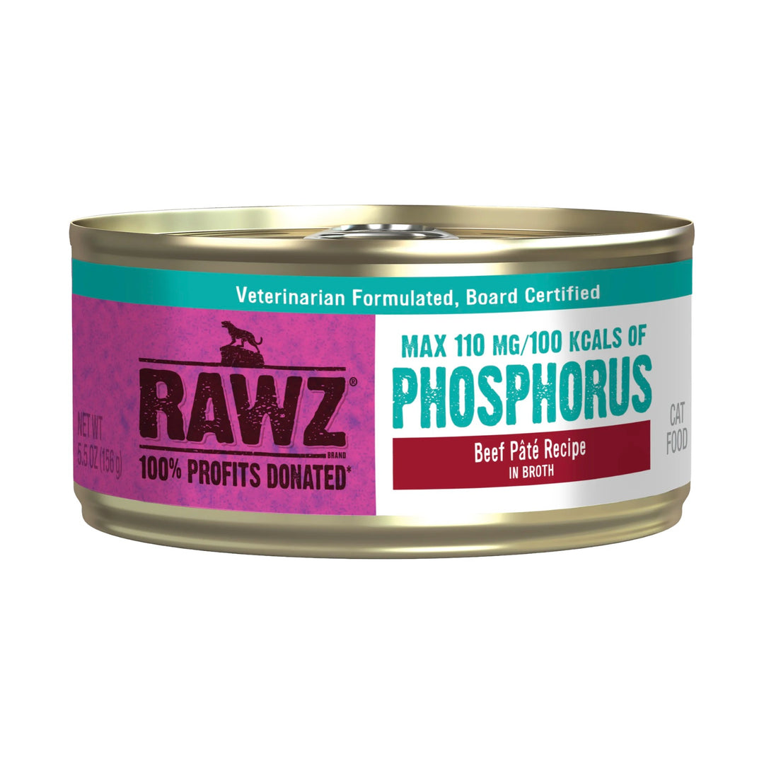 Rawz Low Phosphorus Beef Pate Cat Can (5.5oz)