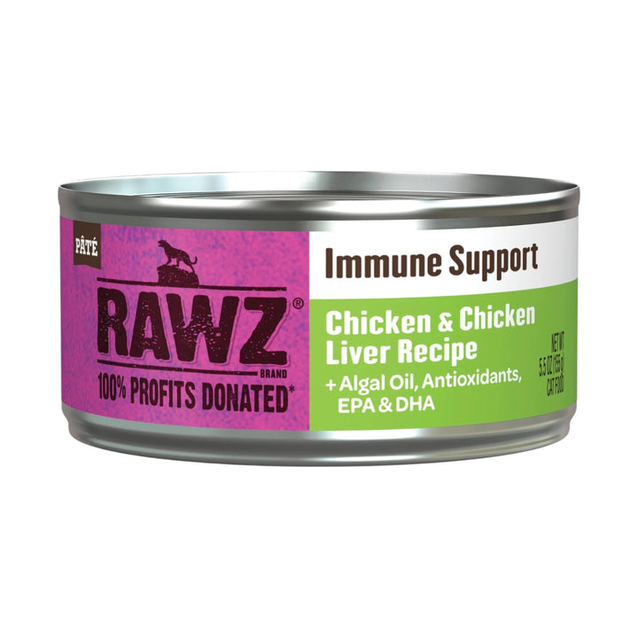 Rawz Immune Support Chicken &amp; Chicken Liver Cat Can (5.5oz)