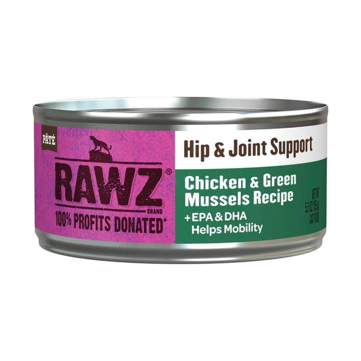 Rawz Hip &amp; Joint Support Chicken &amp; Green Mussels Cat Can (5.5oz)