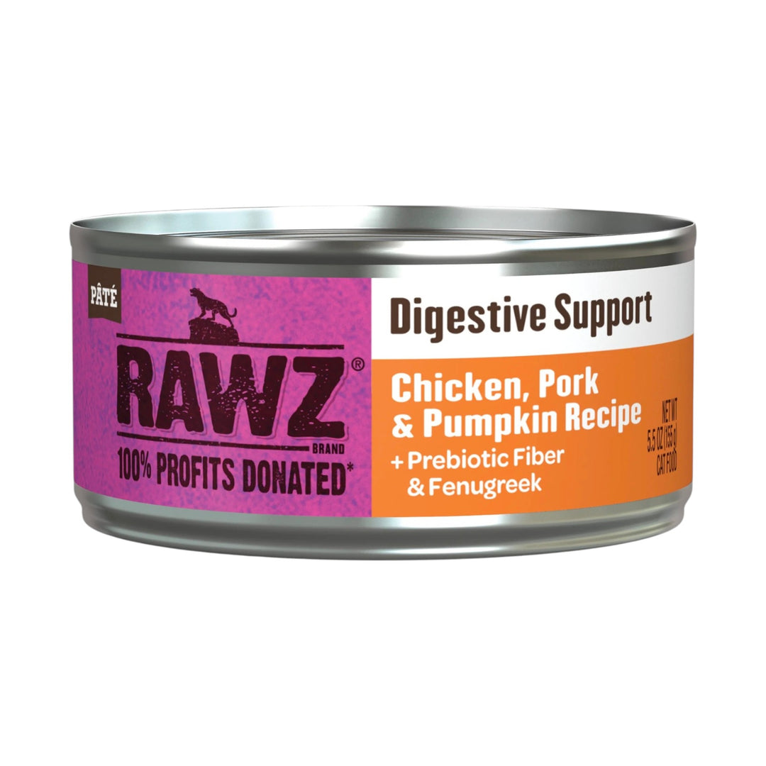 Rawz Digestive Support Chicken, Pork &amp; Pumpkin Cat Can (5.5oz)