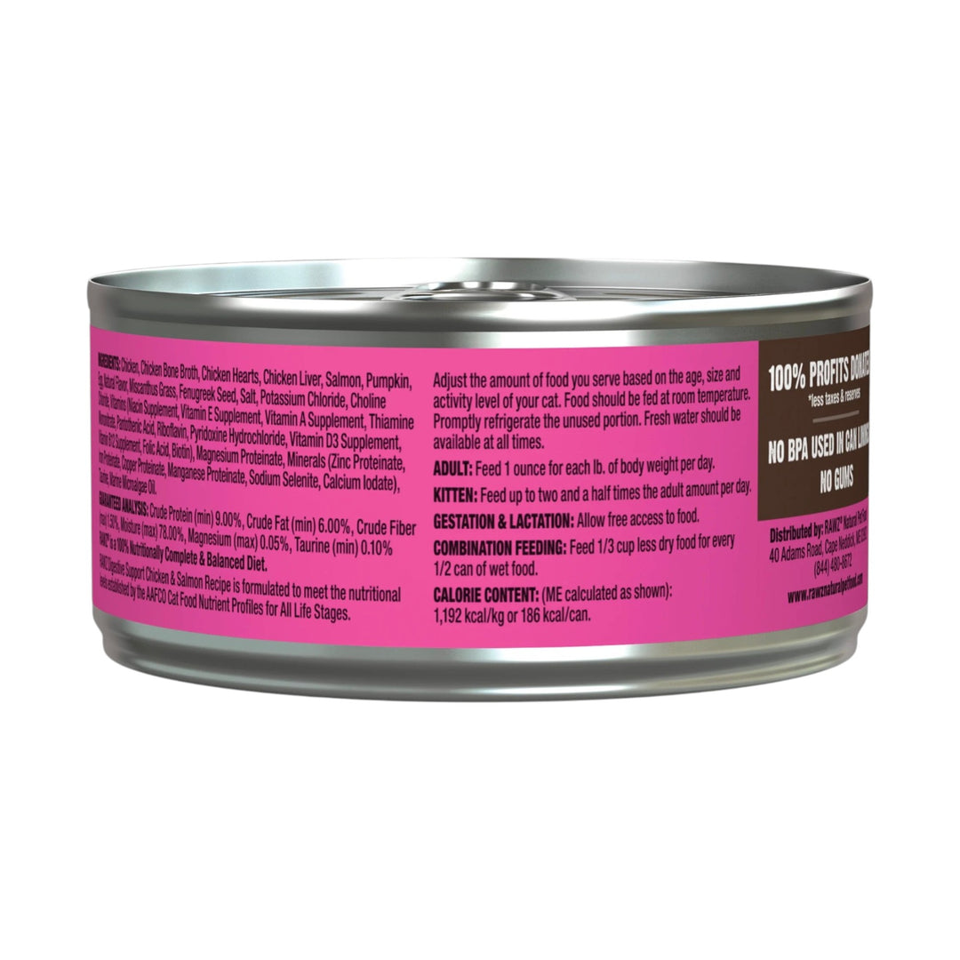 Rawz Digestive Support Chicken &amp; Salmon Cat Can (5.5oz)