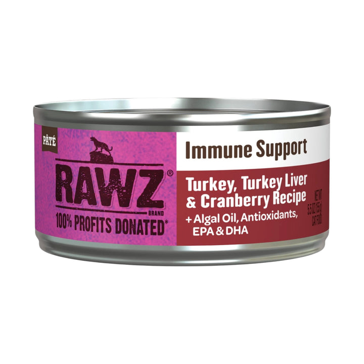 Rawz Immune Support Turkey, Turkey Liver &amp; Cranberry Cat Can (5.5oz)