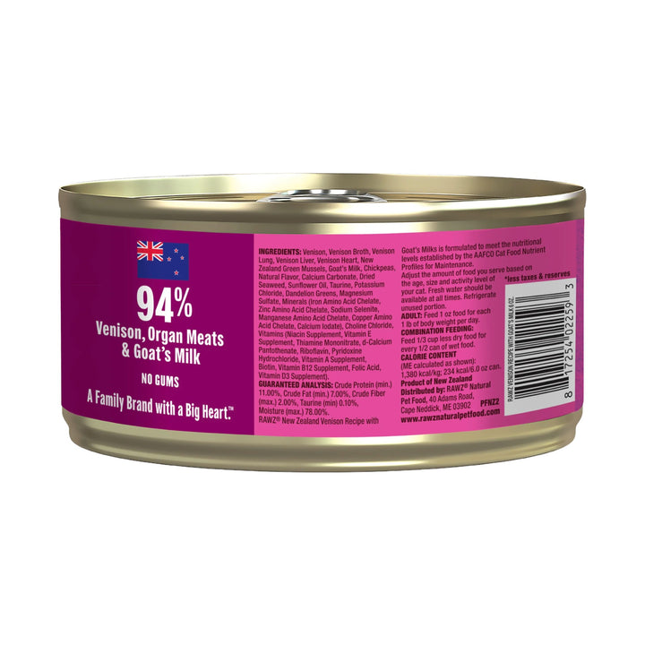 Rawz 94% Venison Recipe with Goat&