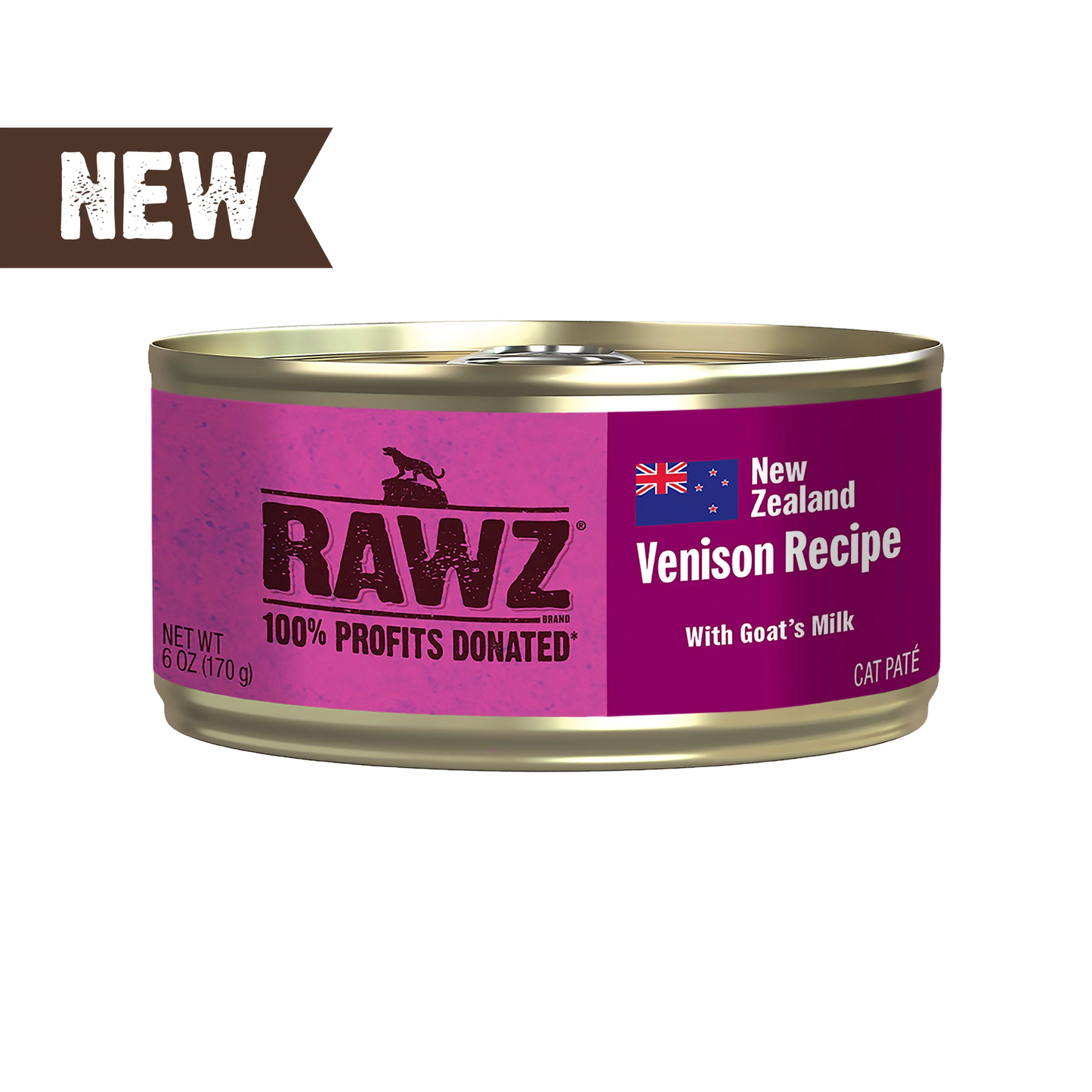 RAWZ 94% Venison Recipe with Goat's Milk Pate Cat Food