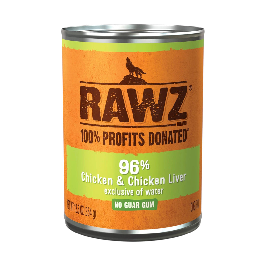 Rawz Chicken &amp; Chicken Liver Canned Dog Food (12.5oz)