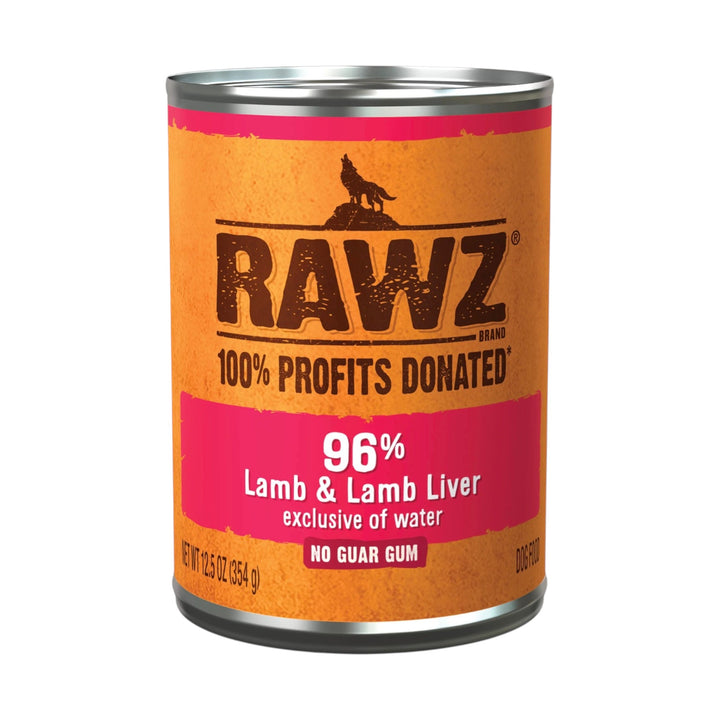 Rawz Lamb &amp; Lamb Liver Canned Dog Food (12.5oz)