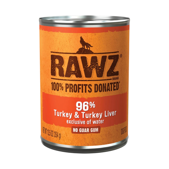 Rawz Turkey &amp; Turkey Liver Canned Dog Food (12.5oz)