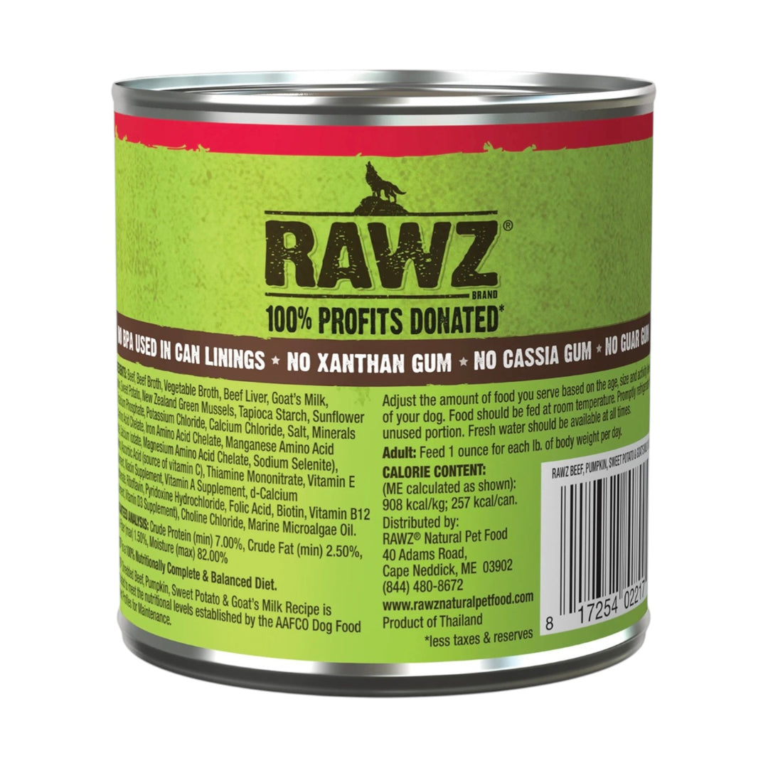 Rawz Shredded Beef, Pumpkin, Sweet Potato &amp; Goat&